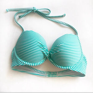 Aerie Striped Bikini Top Padded Size 34C